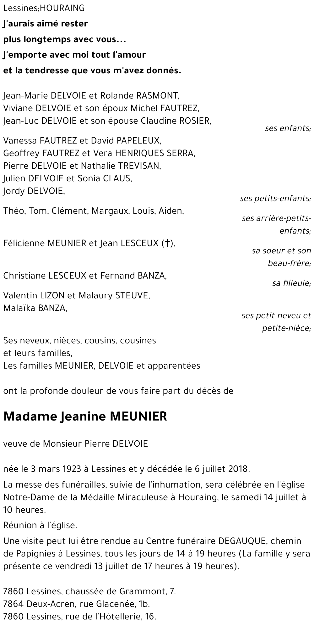 Jeanine MEUNIER