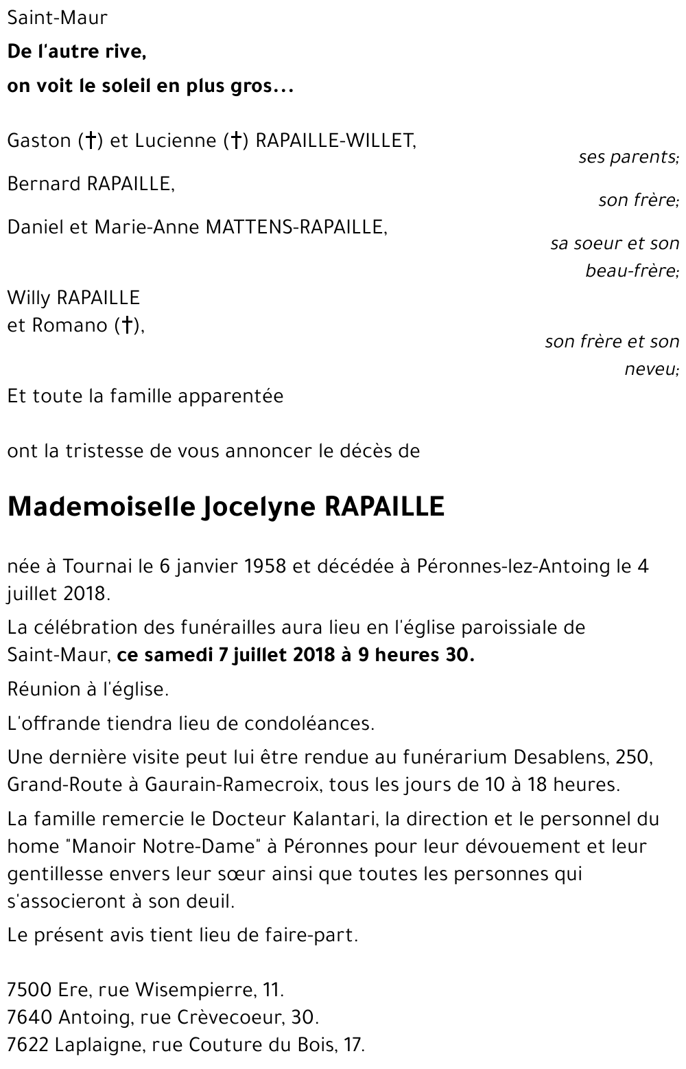 Jocelyne RAPAILLE