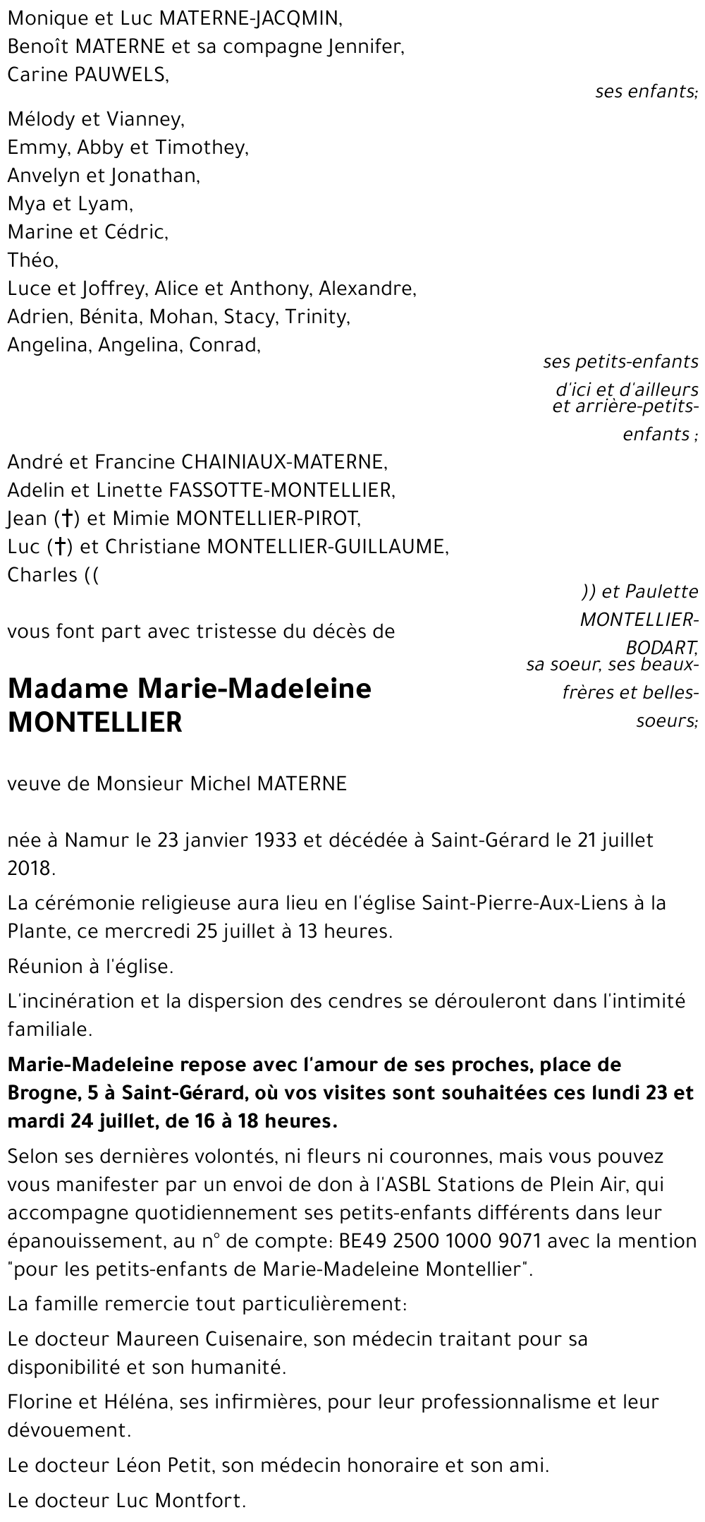 Marie-Madeleine MONTELLIER