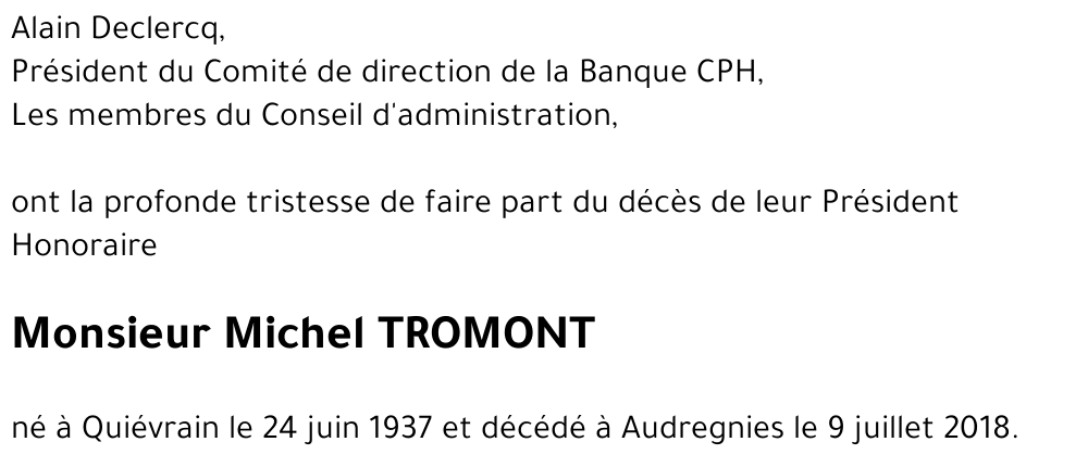 Michel TROMONT