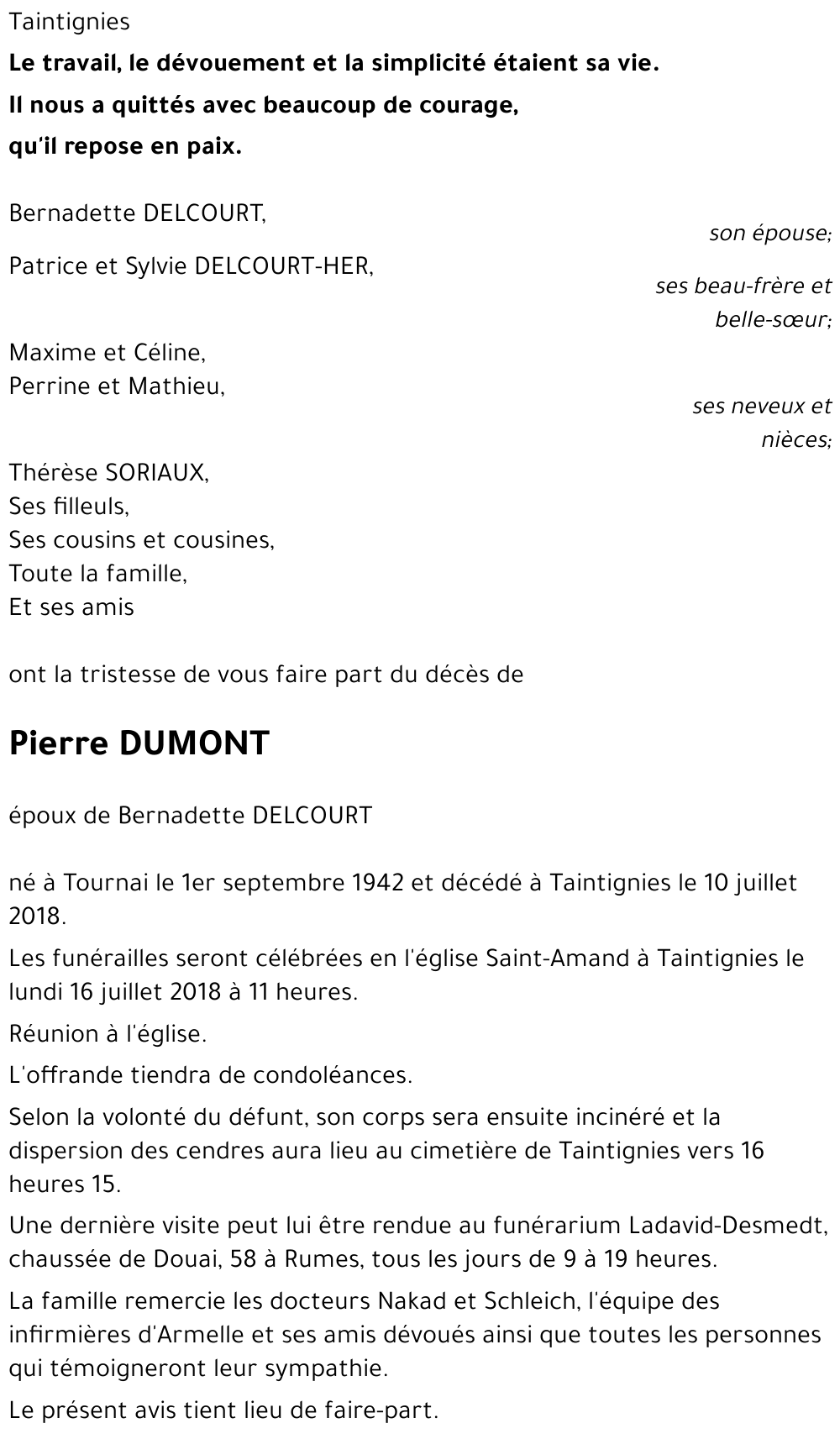 Pierre DUMONT