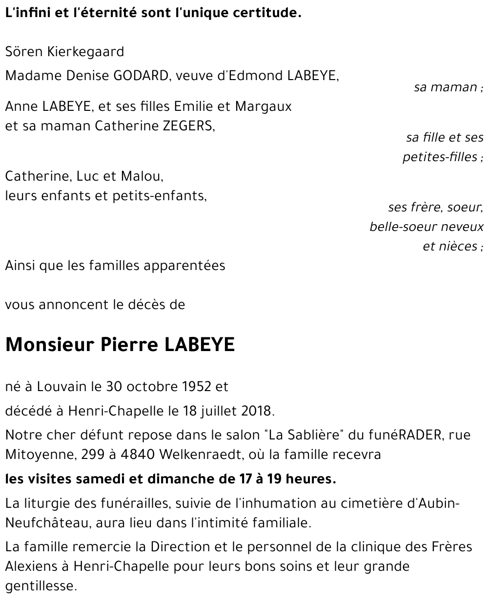 Pierre LABEYE