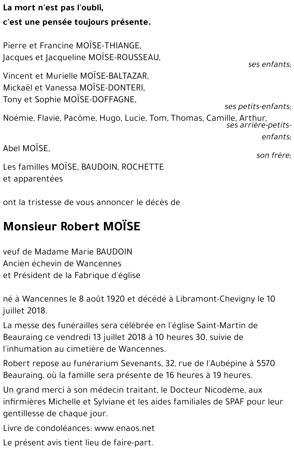 Robert MOÏSE