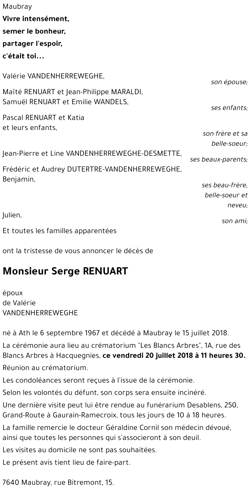 Serge RENUART