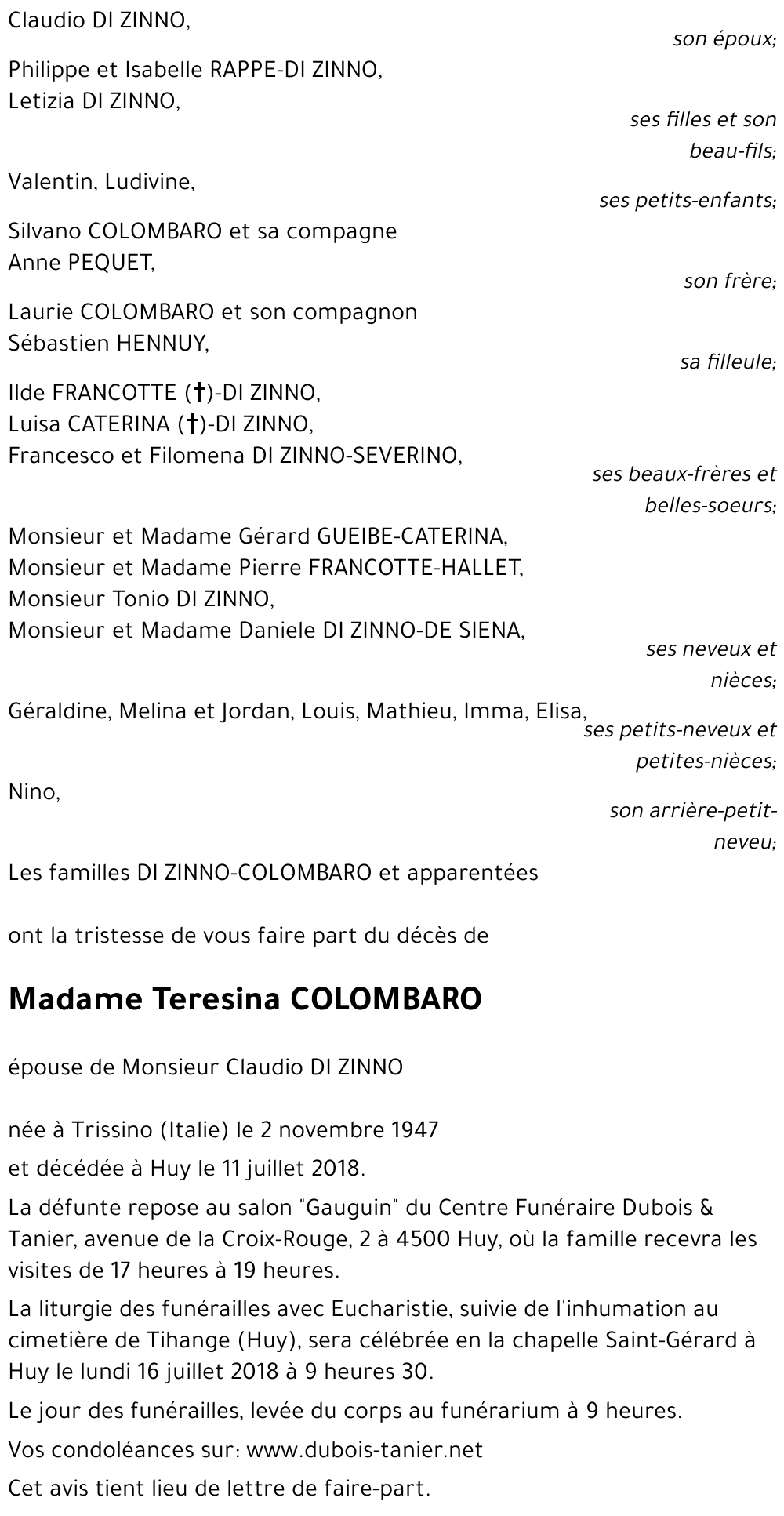 Teresina COLOMBARO