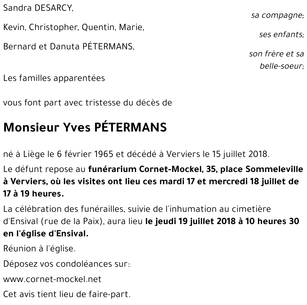 Yves PÉTERMANS