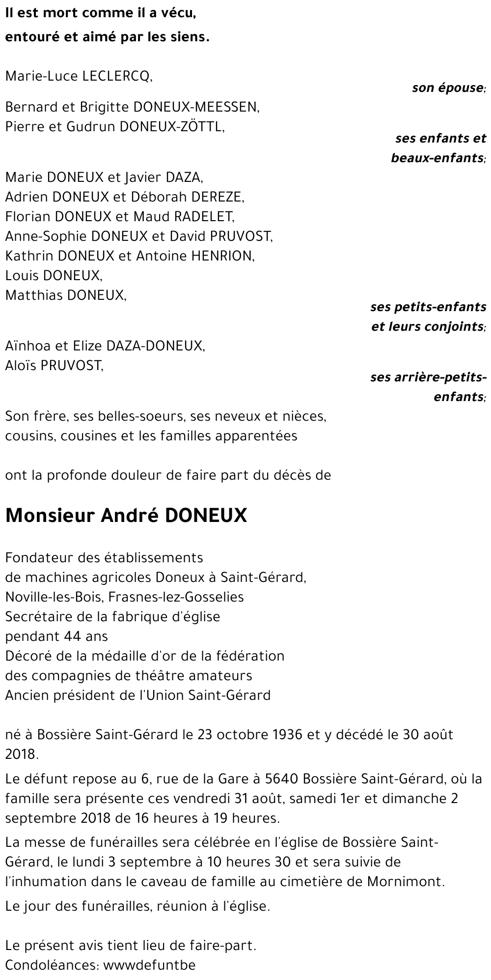 André DONEUX