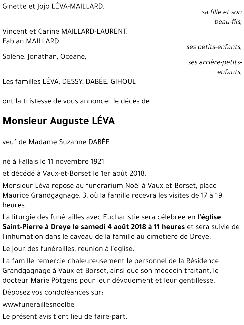 Auguste LÉVA