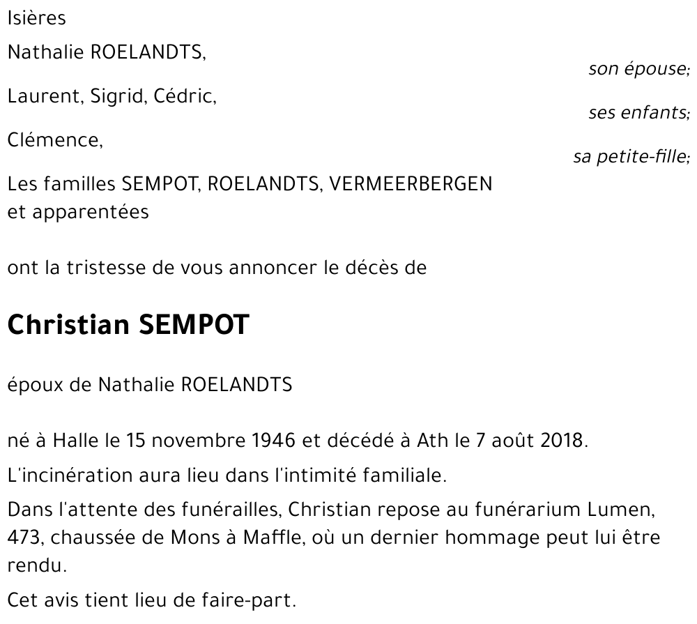 Christian SEMPOT