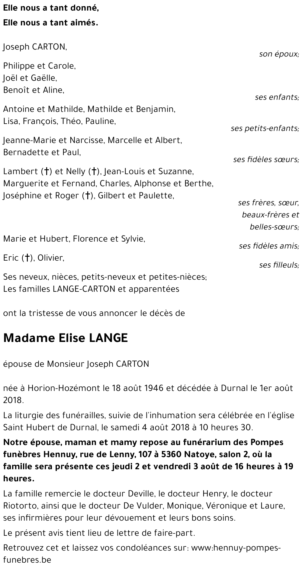 Elise LANGE