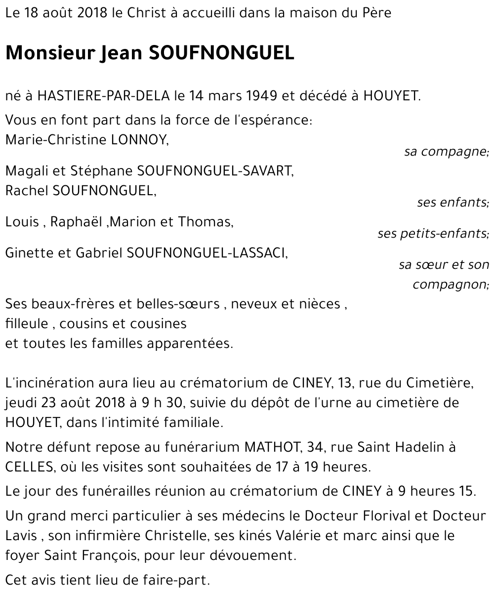 jean SOUFNONGUEL