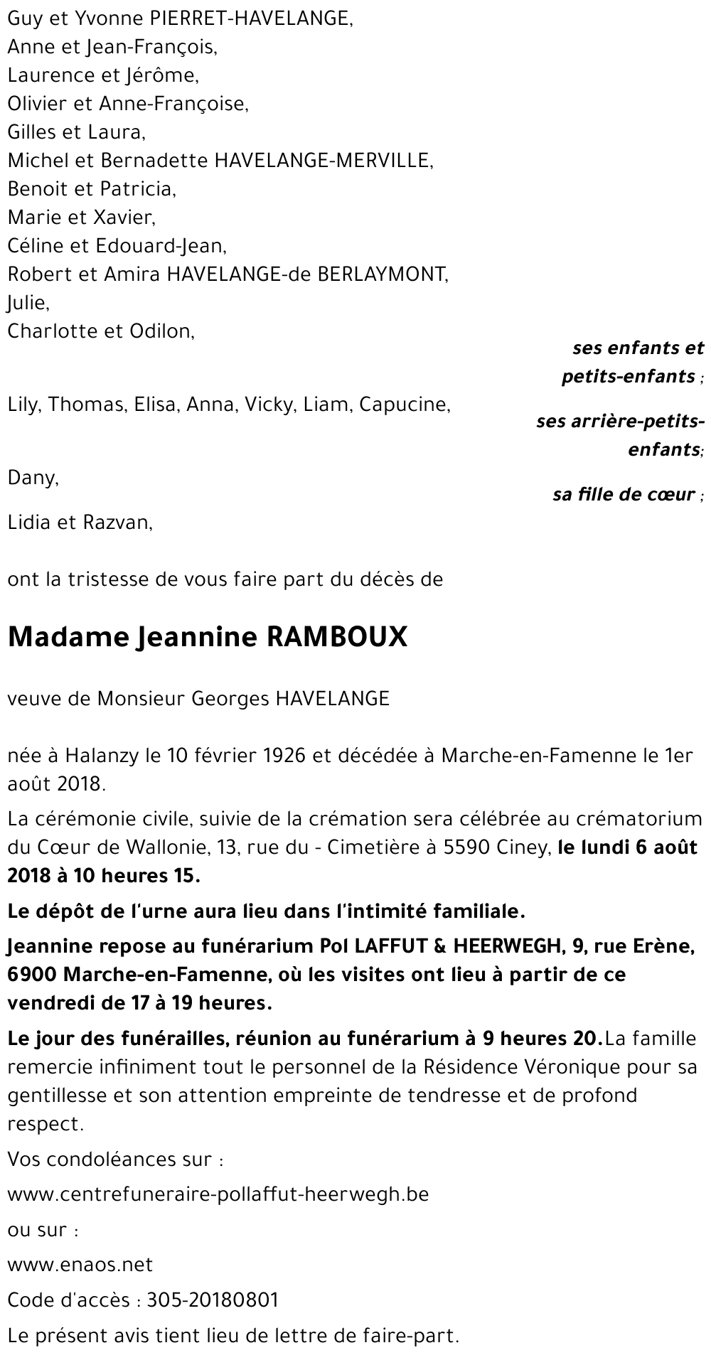 Jeannine RAMBOUX