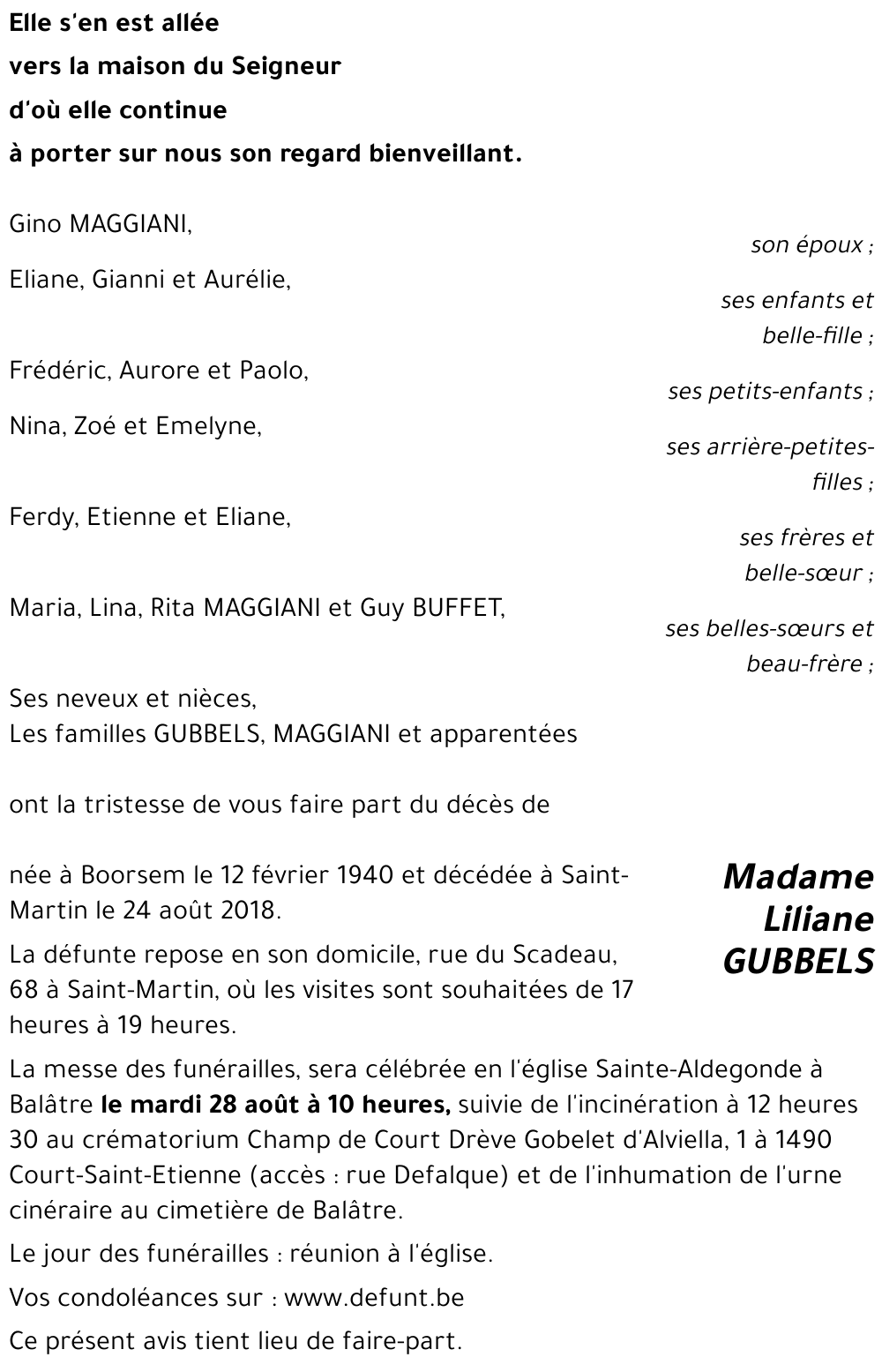 Liliane GUBBELS