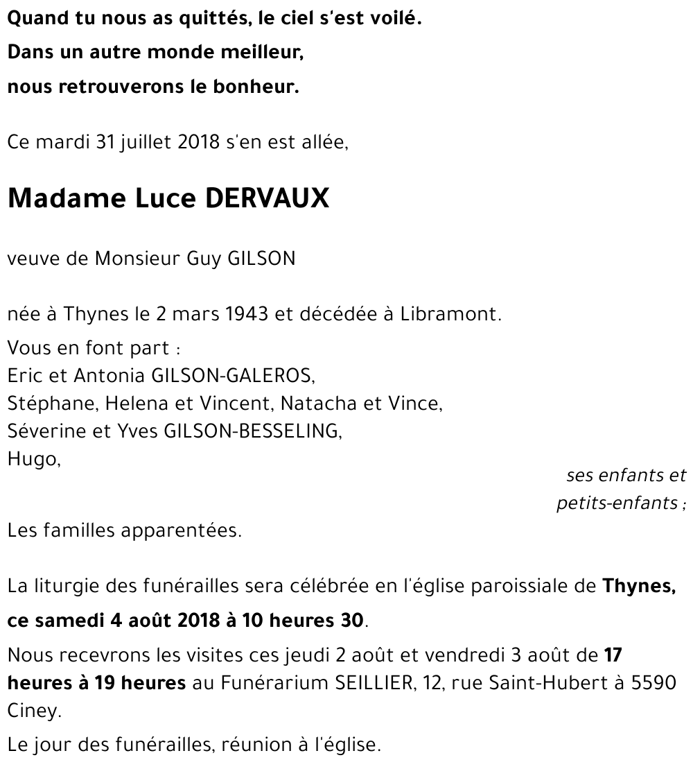 Luce DERVAUX