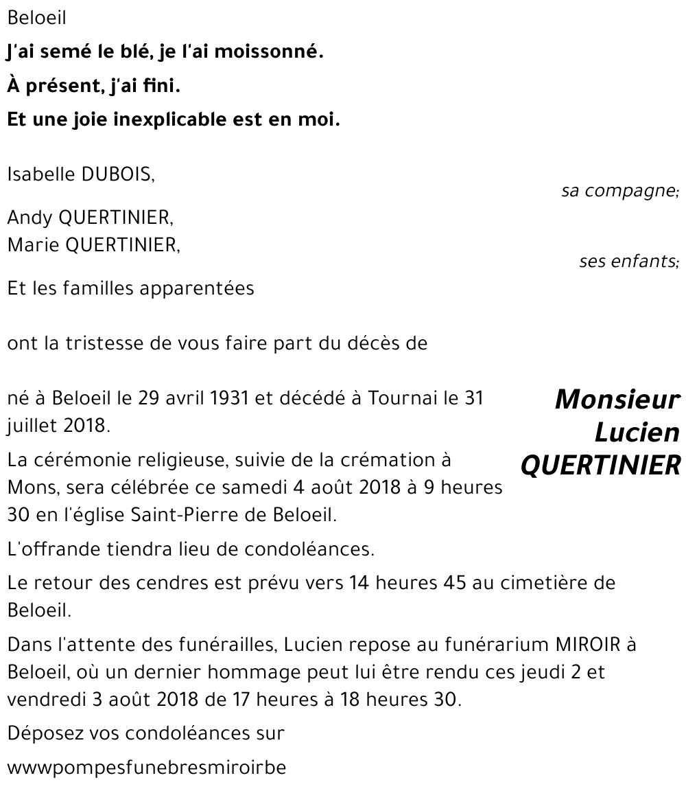 Lucien QUERTINIER