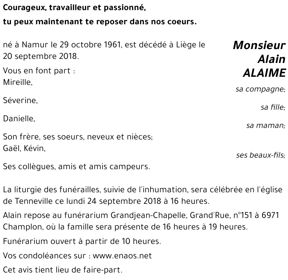 Alain ALAIME