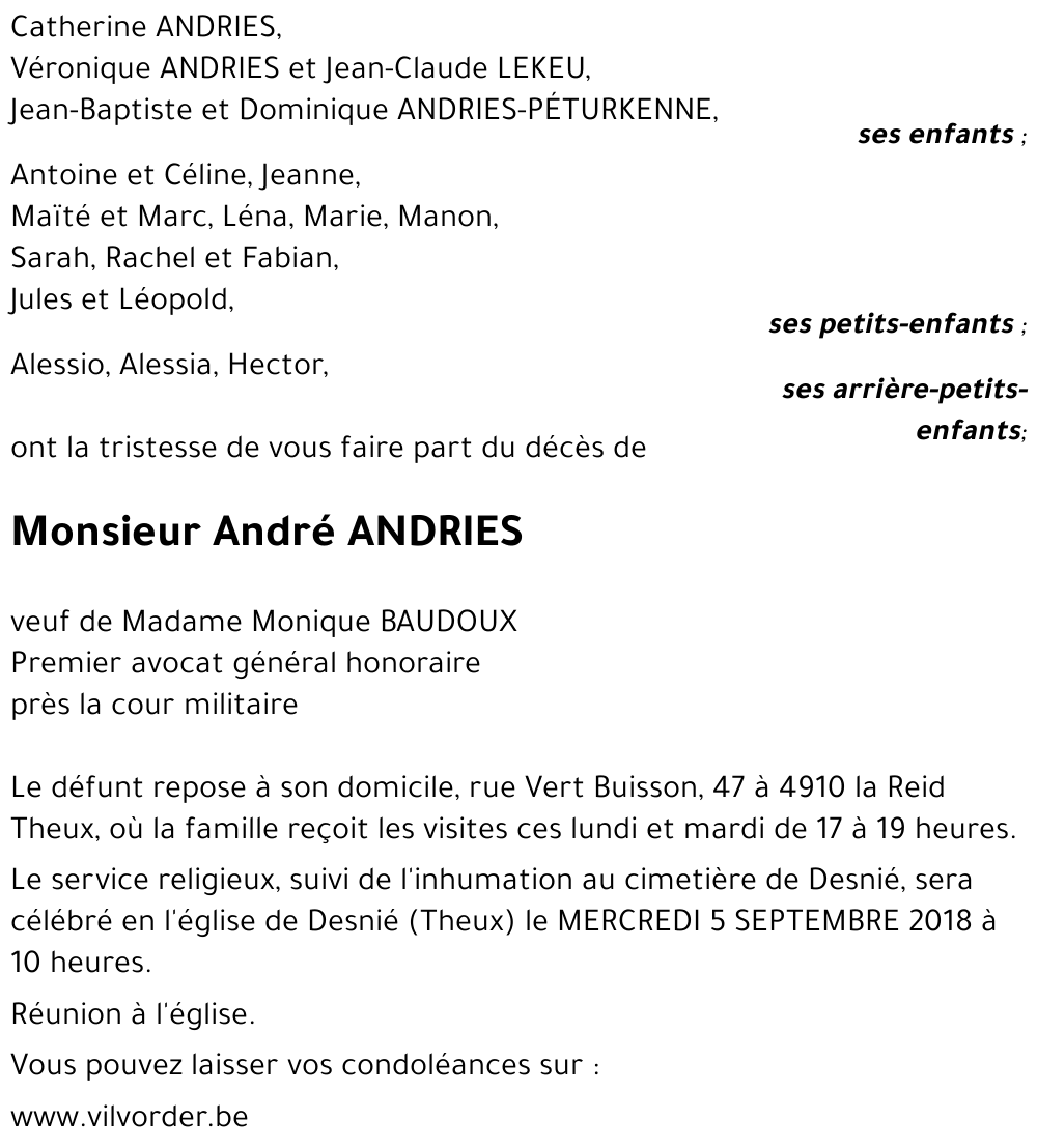 André ANDRIES