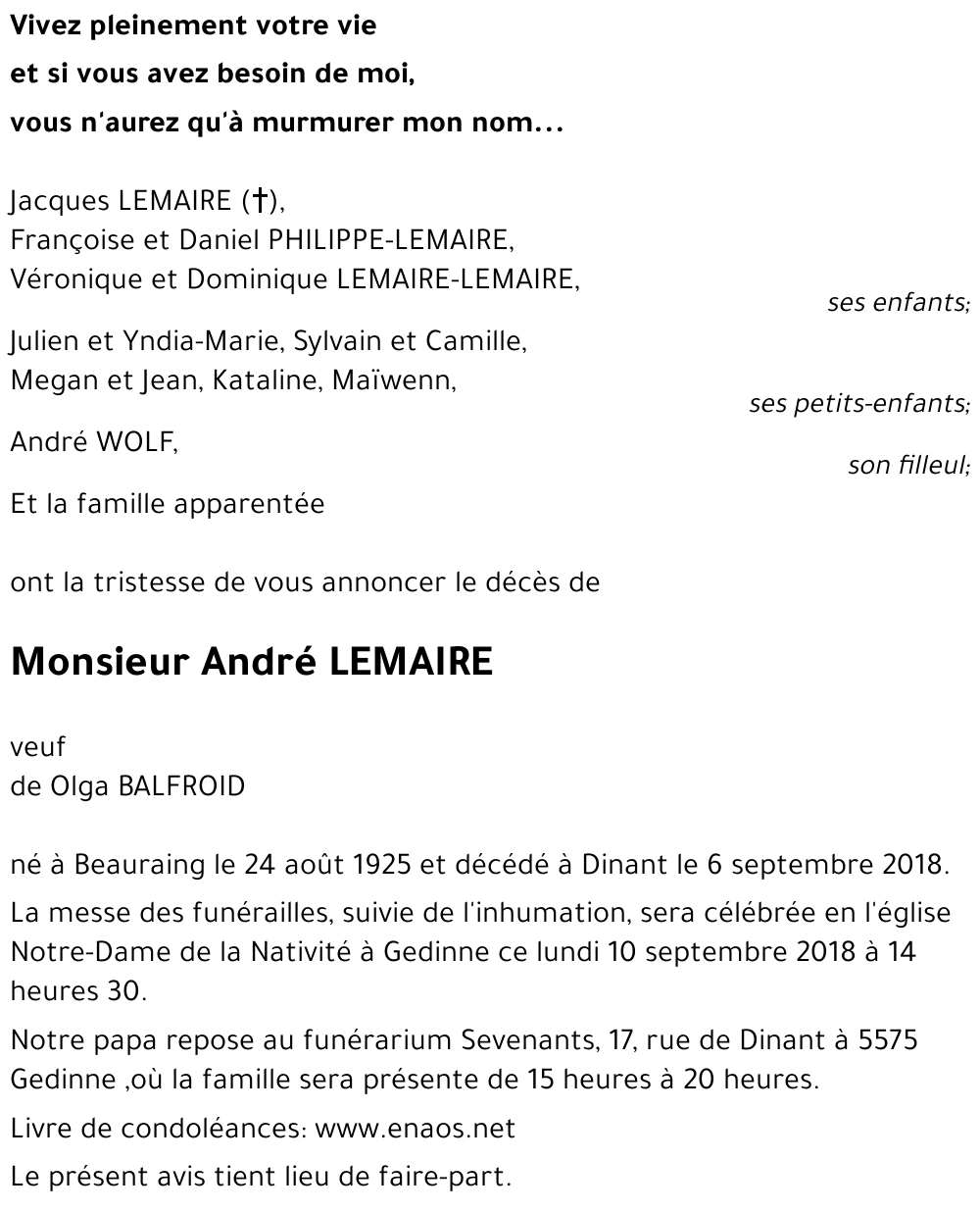 André LEMAIRE