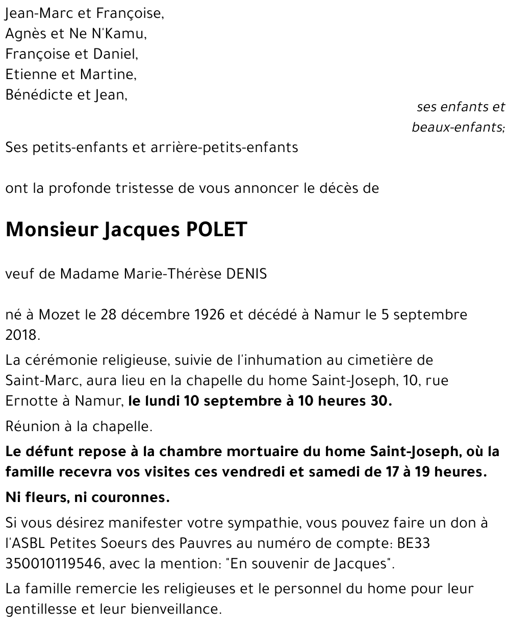 Jacques POLET