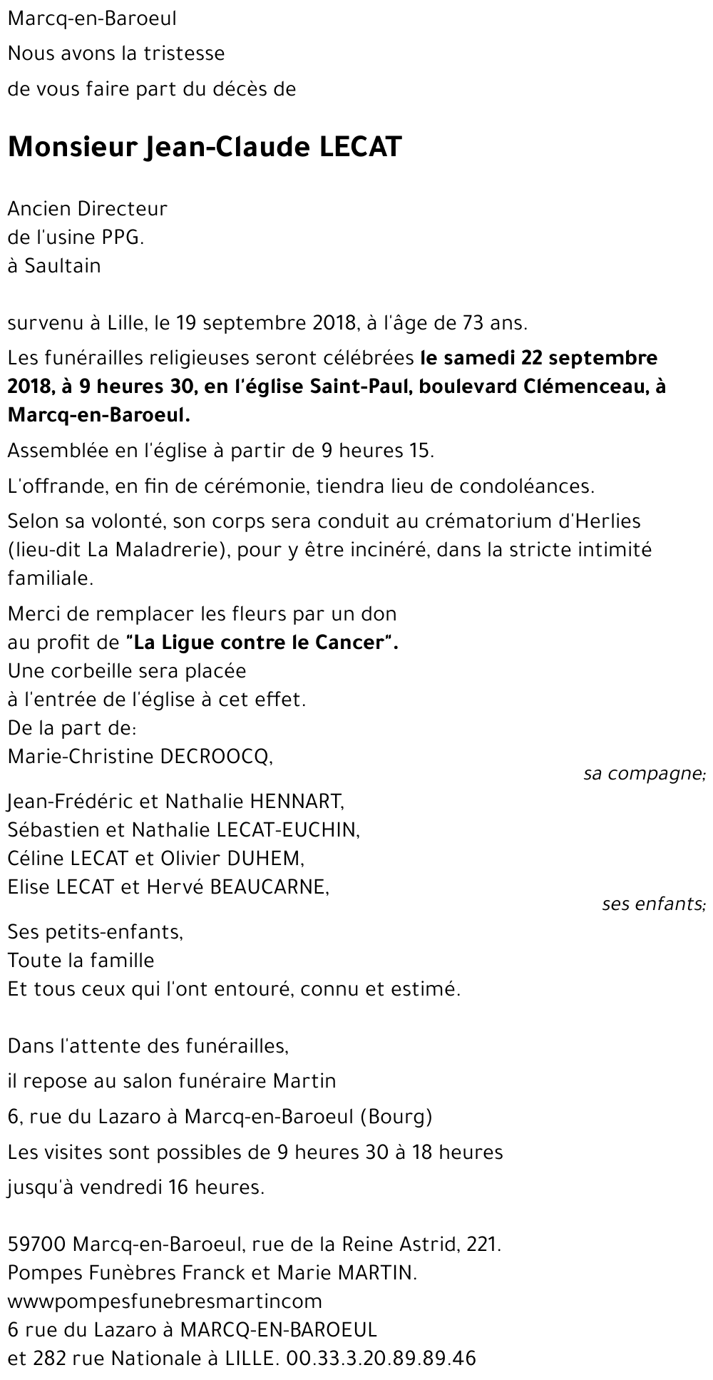 Jean-Claude LECAT