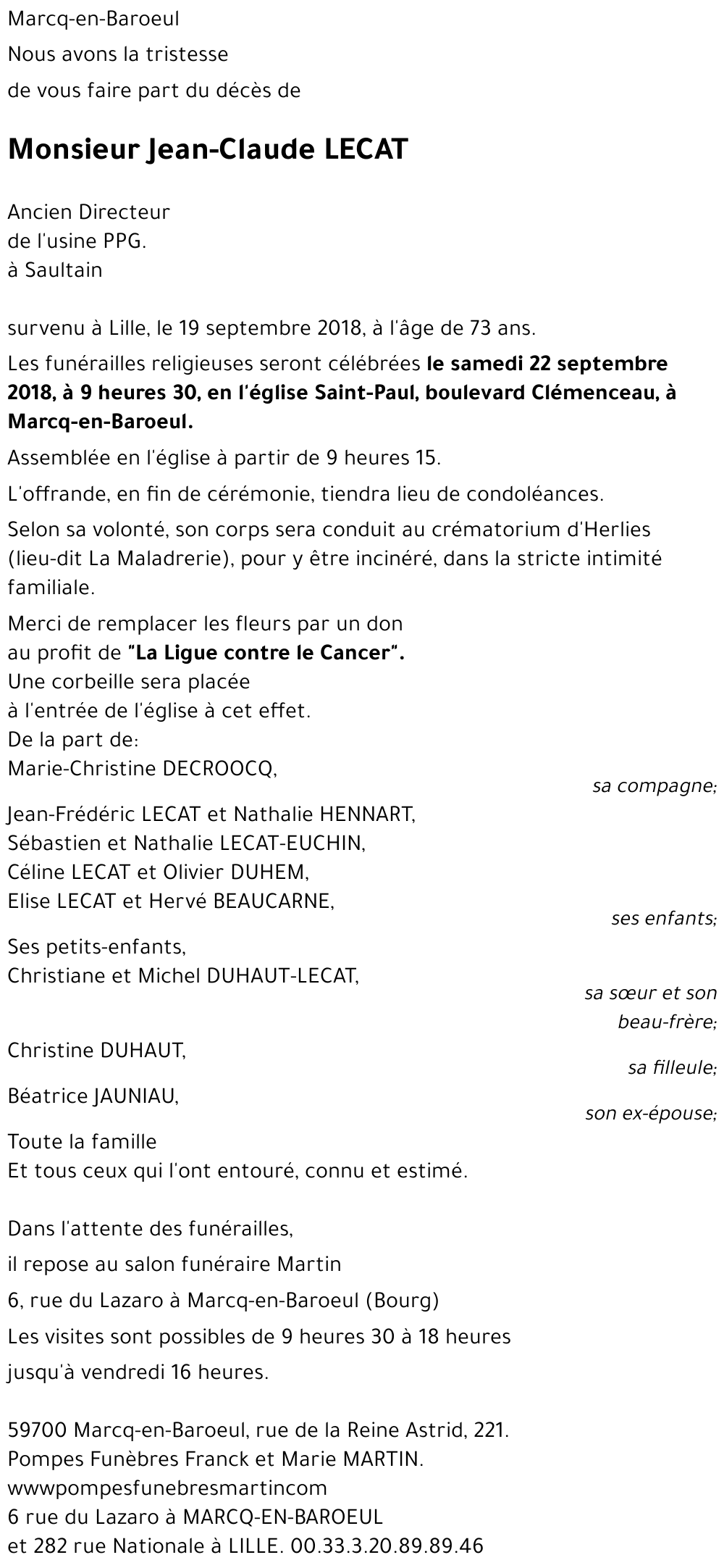 Jean-Claude LECAT