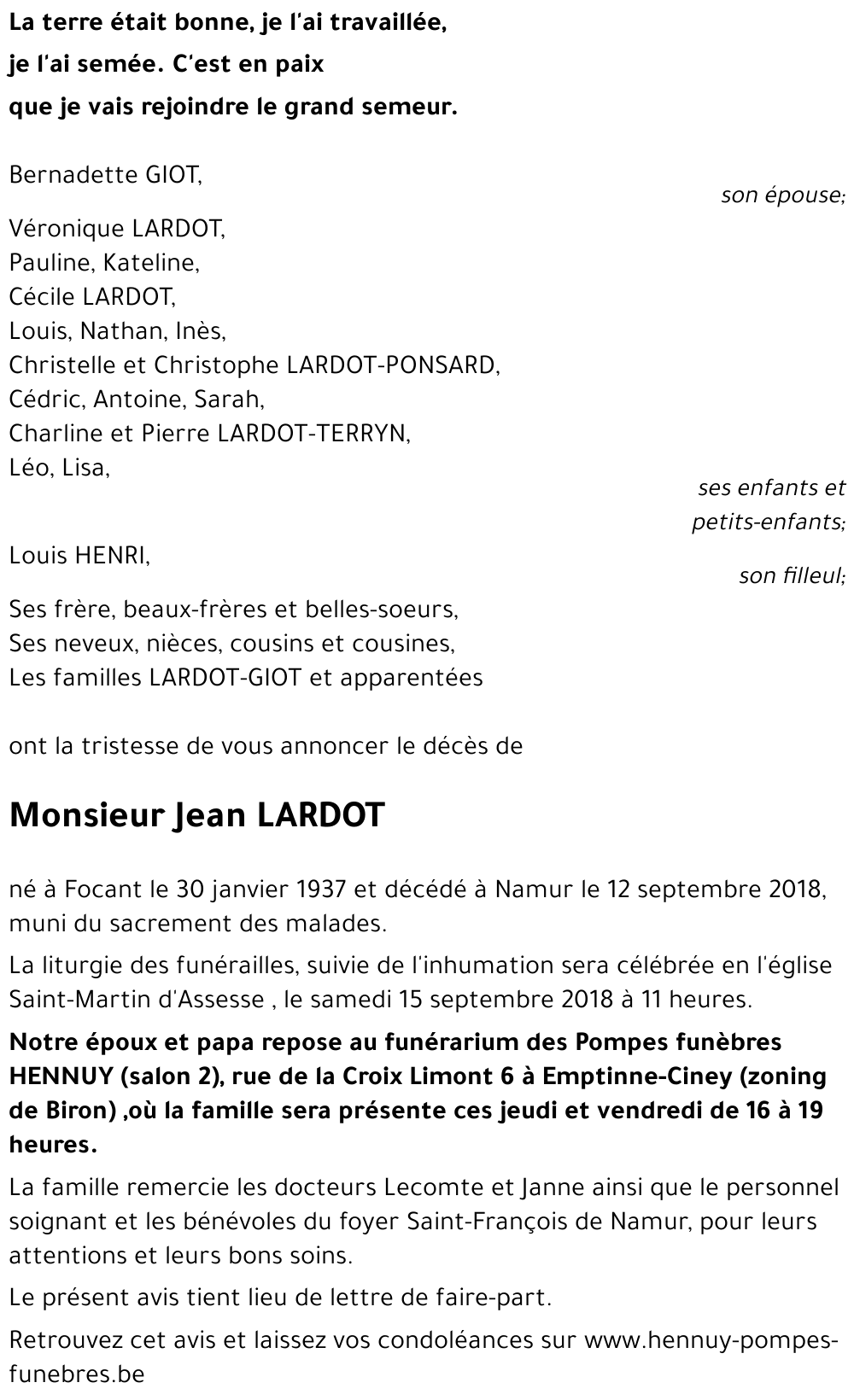 Jean LARDOT