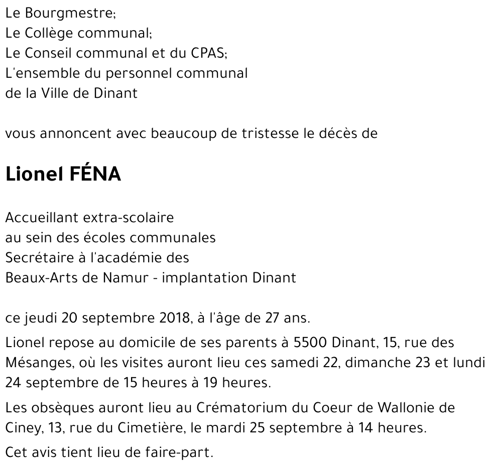 Lionel Fena