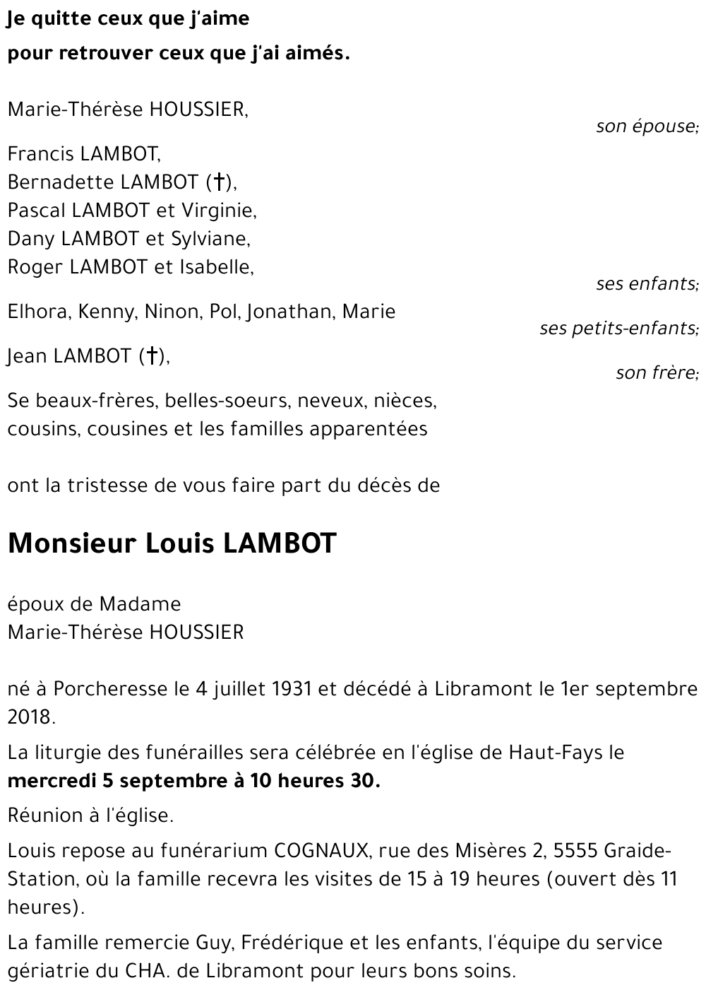 Louis LAMBOT