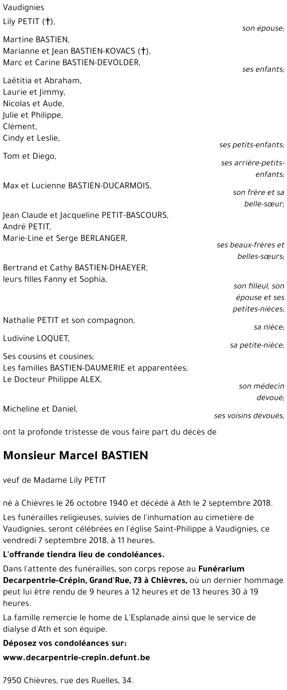 Marcel BASTIEN