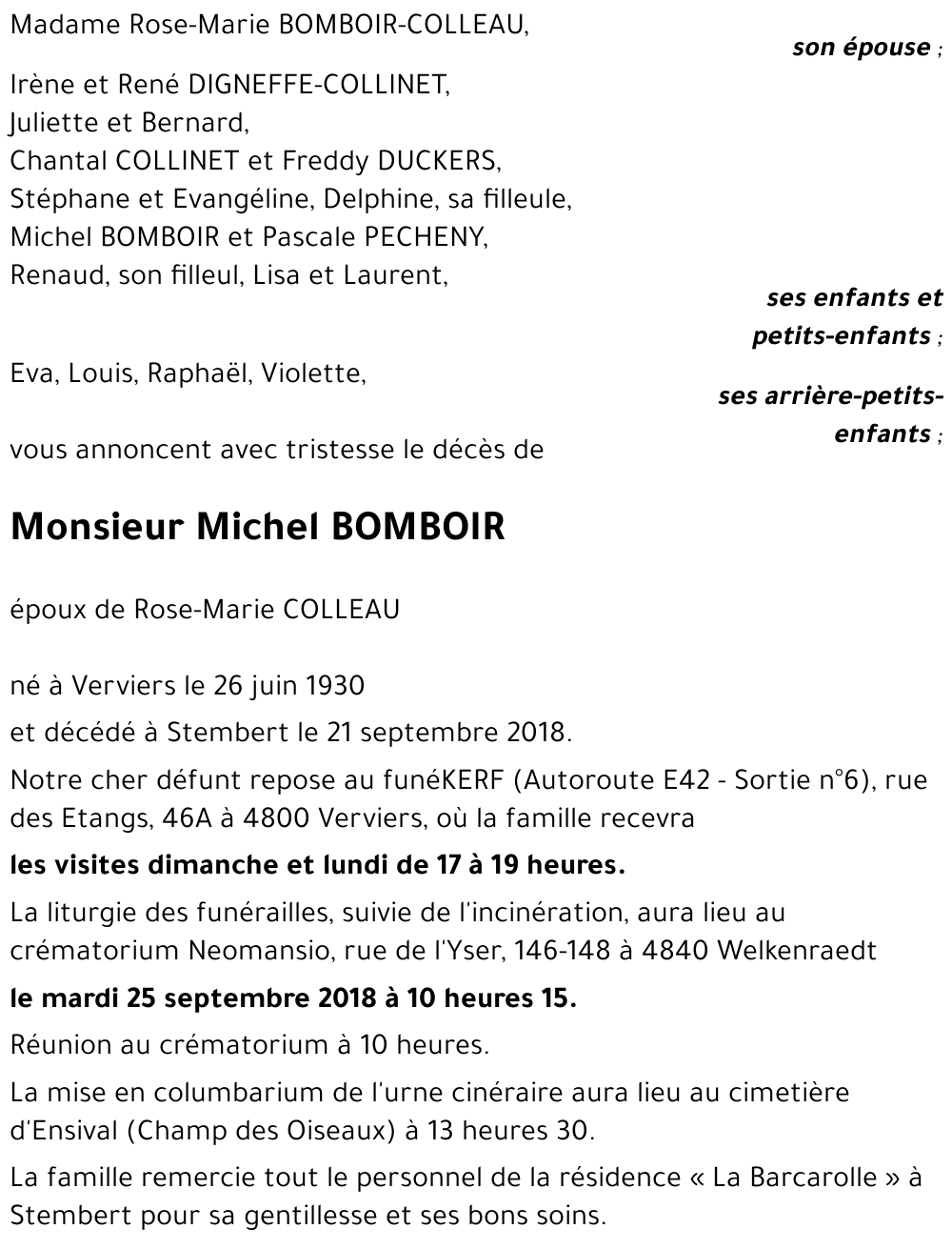 Michel BOMBOIR
