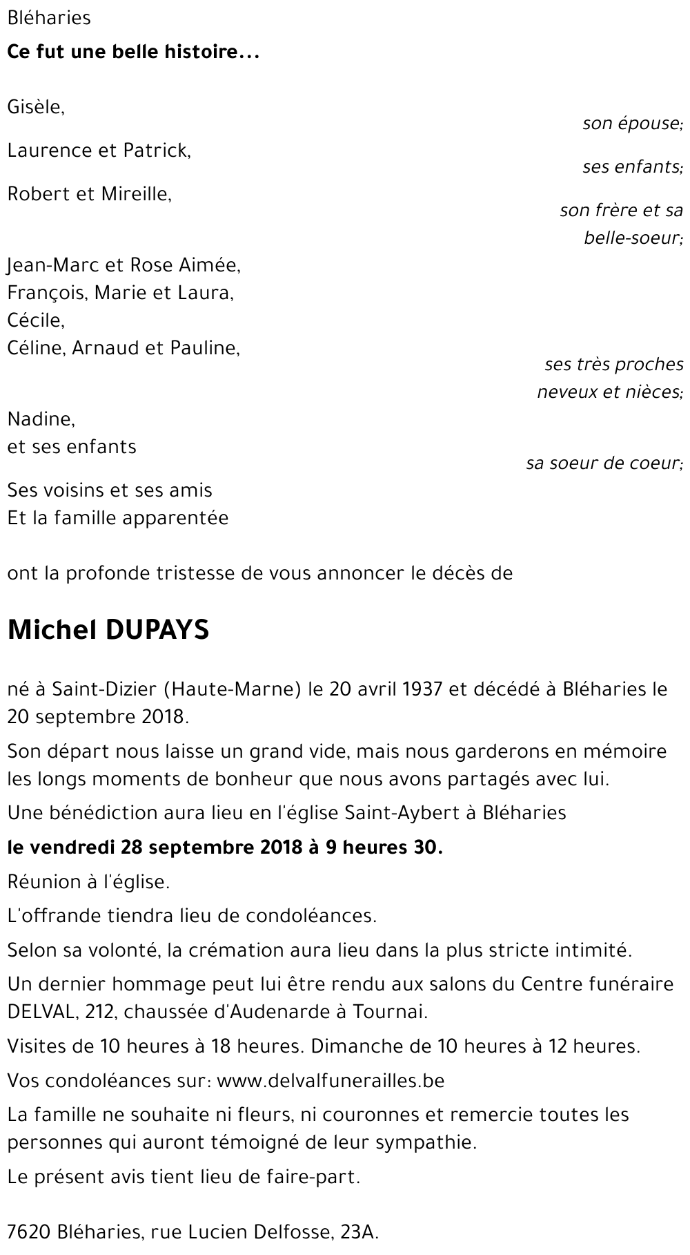 Michel DUPAYS
