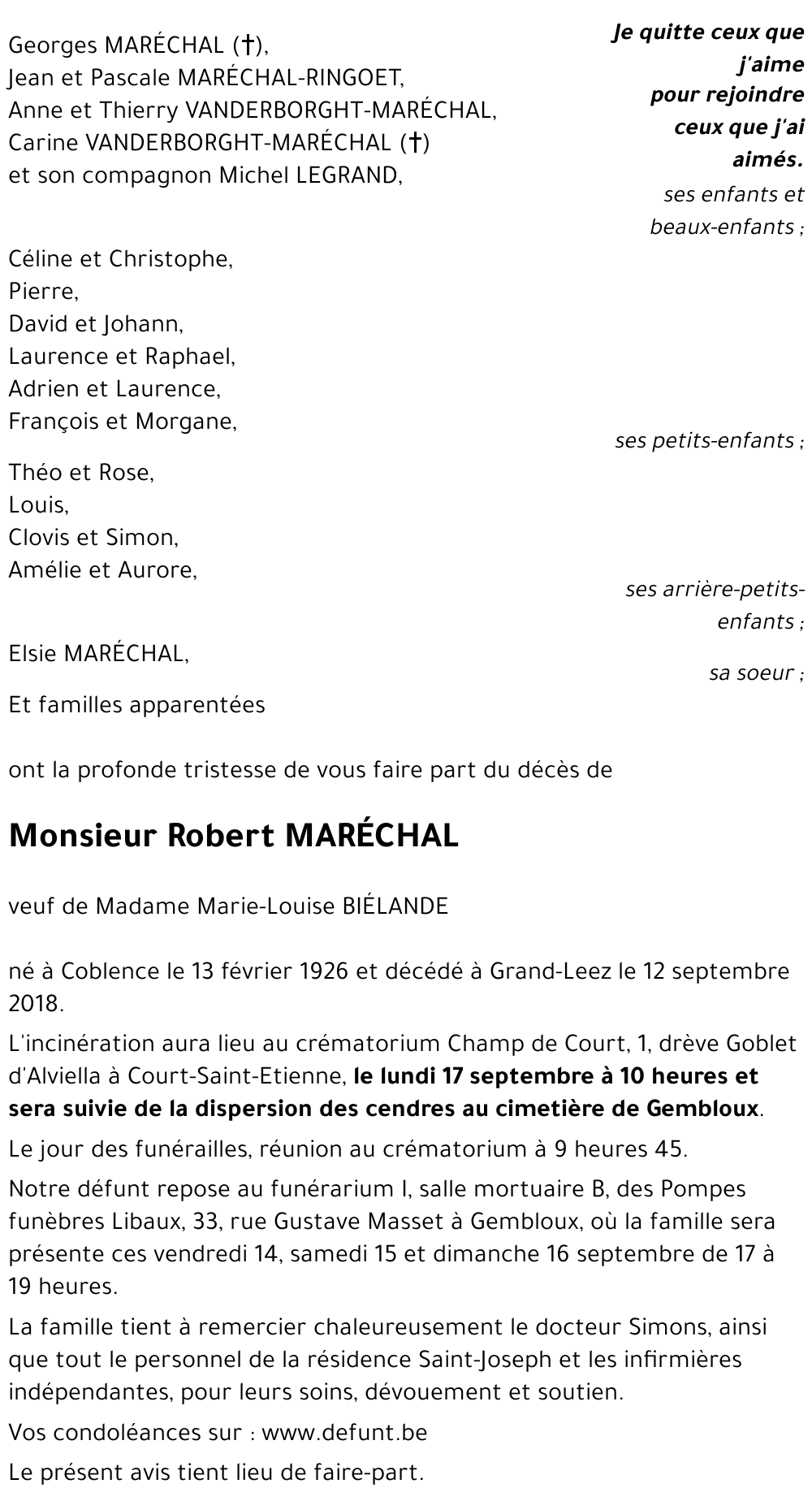 Robert MARÉCHAL