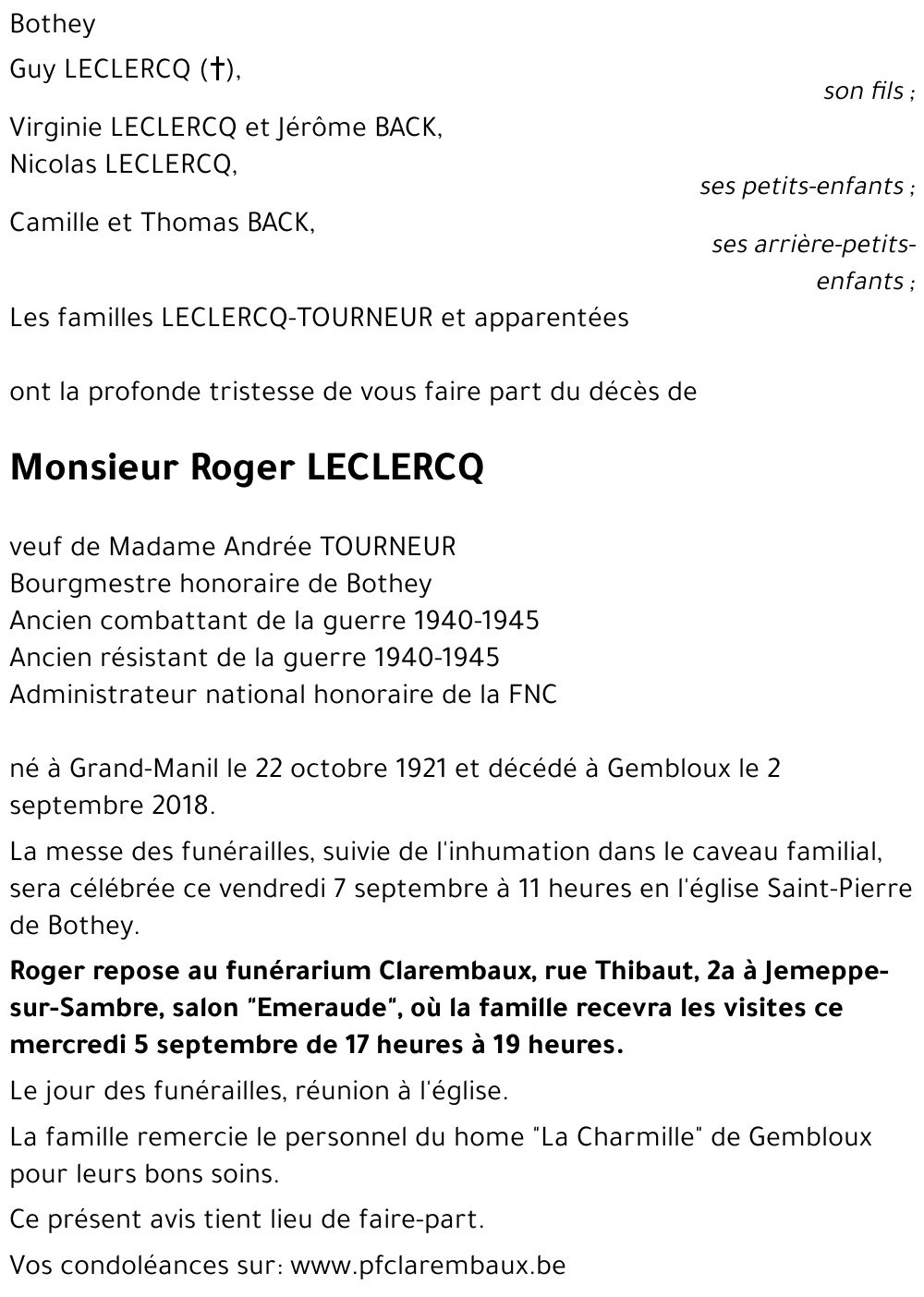 Roger LECLERCQ