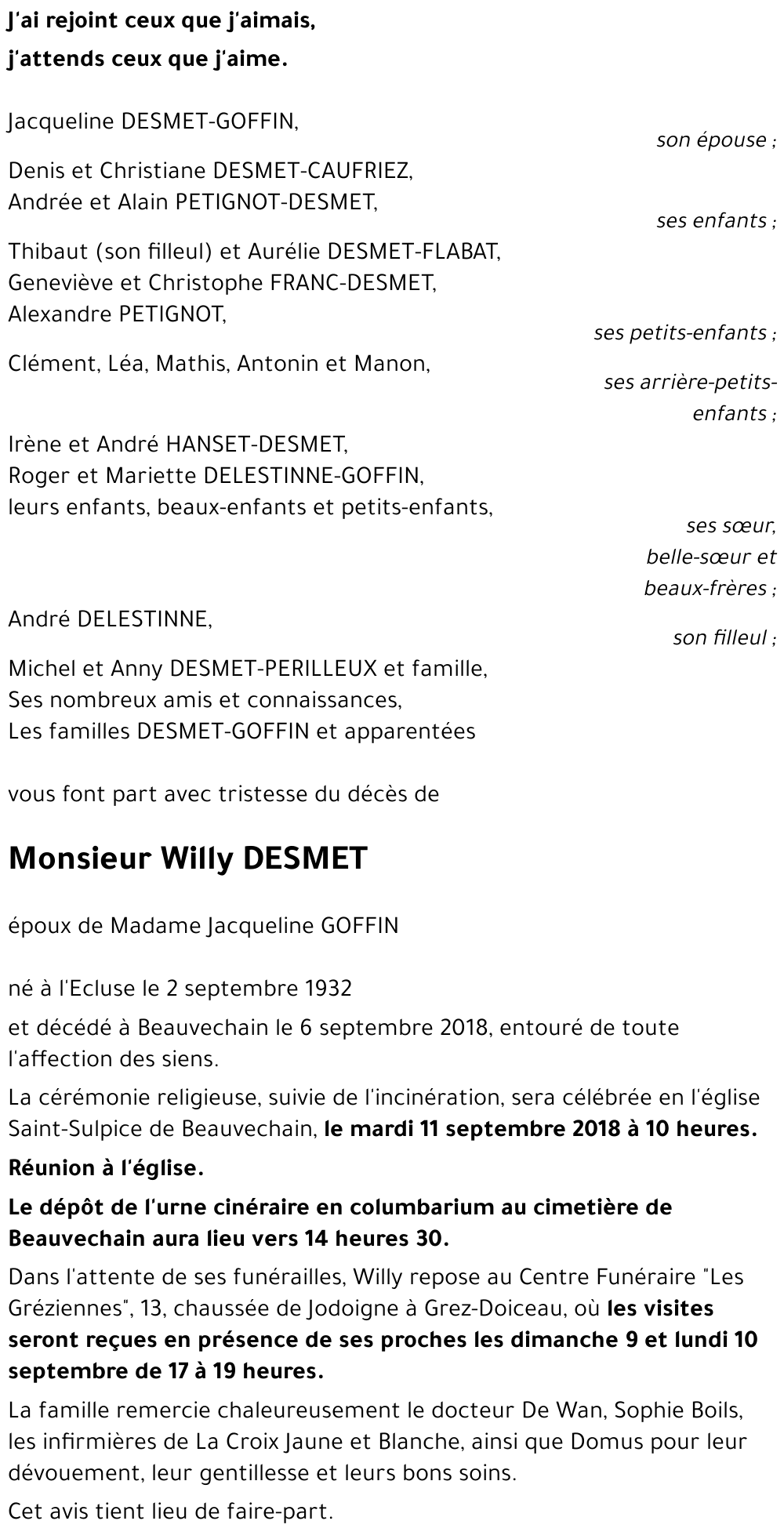 Willy DESMET