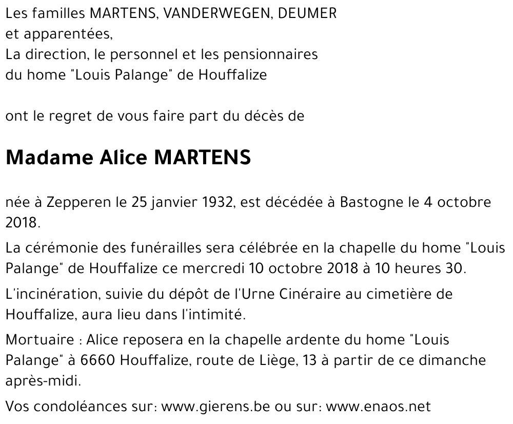 Alice MARTENS