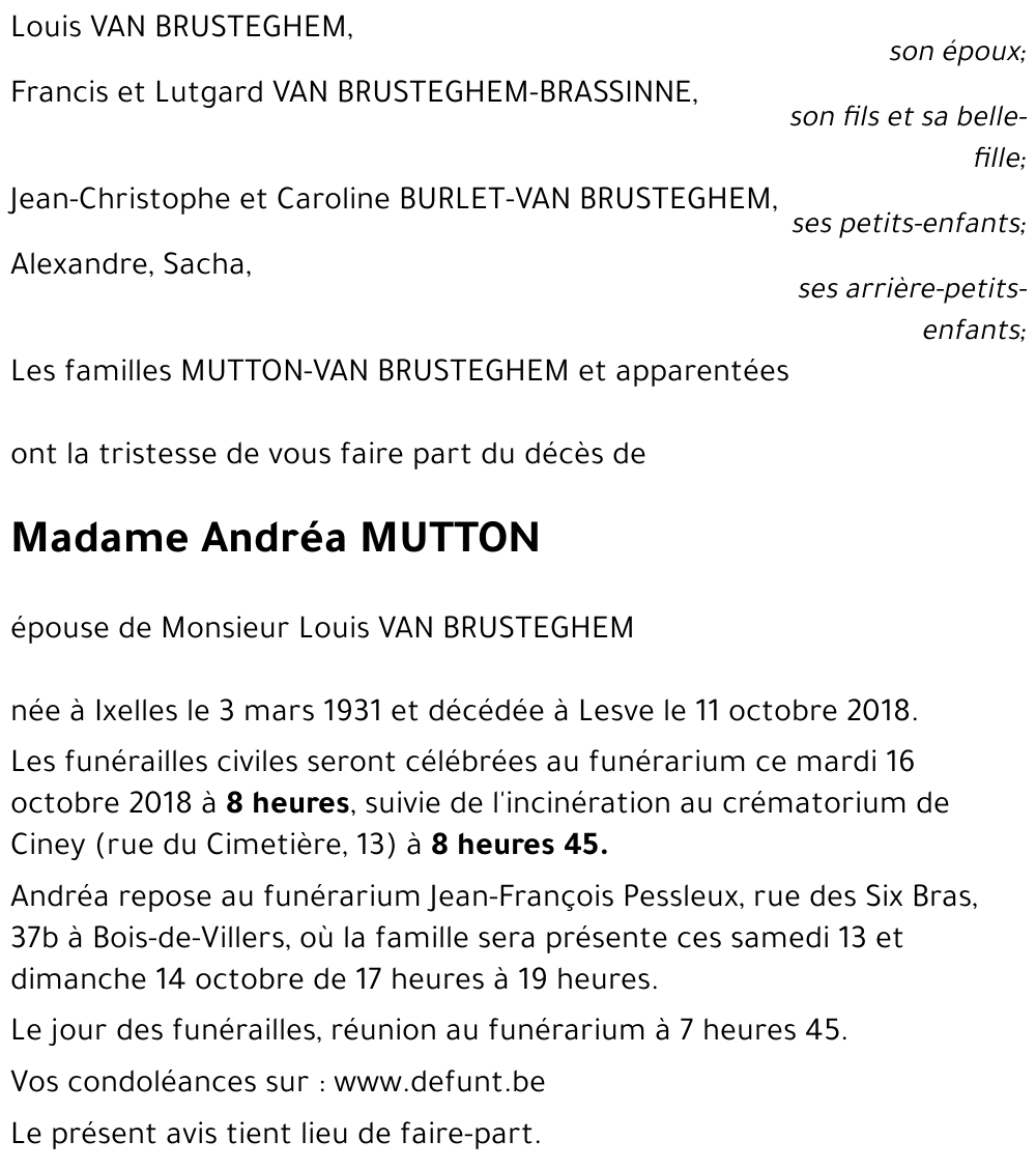 Andréa MUTTON