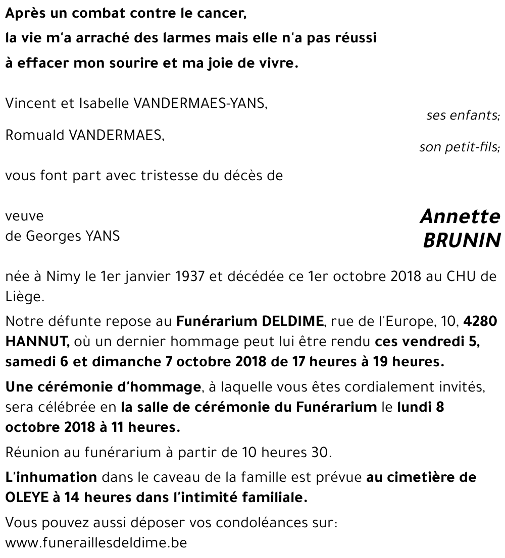 Annette BRUNIN