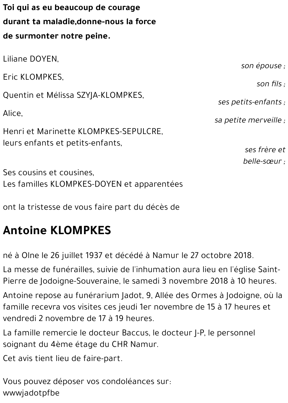 Antoine KLOMPKES