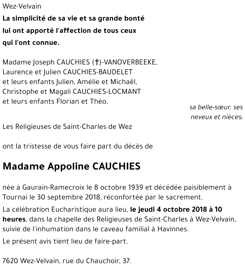 Appoline CAUCHIES