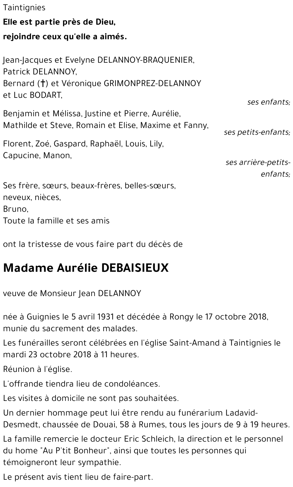 Aurélie DEBAISIEUX