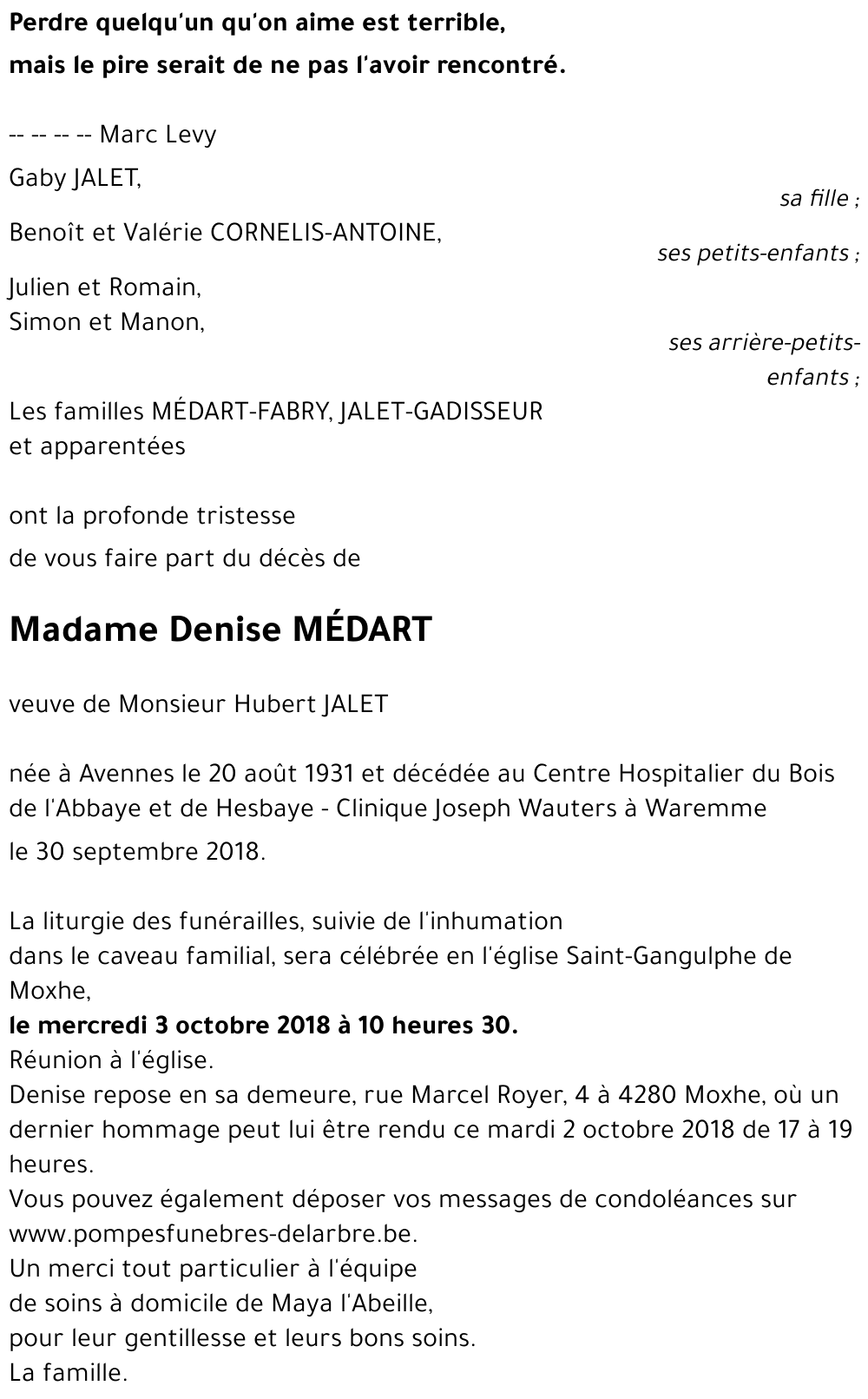 Denise MÉDART