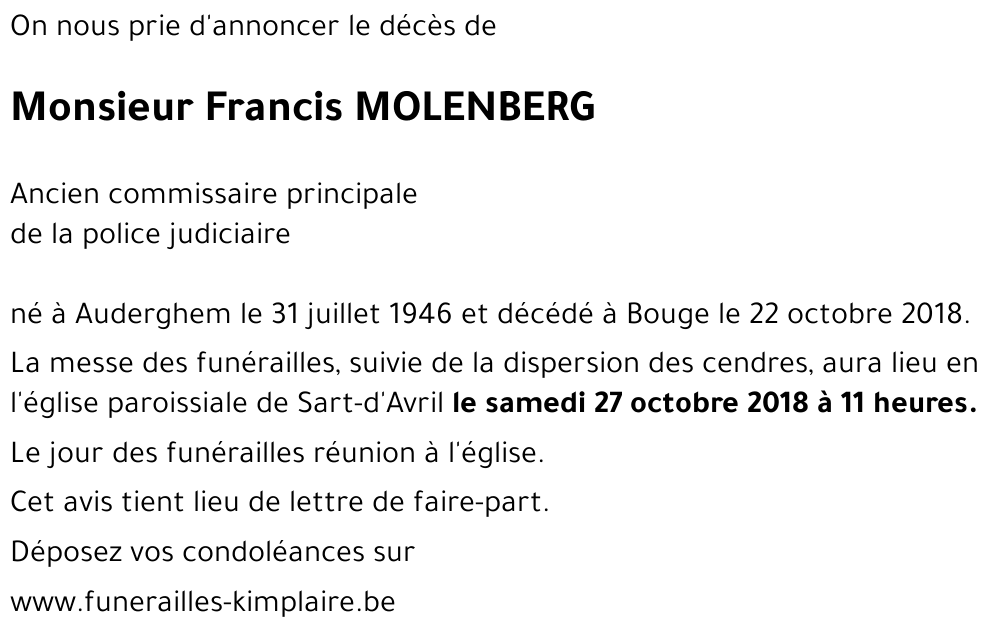 Francis MOLENBERG