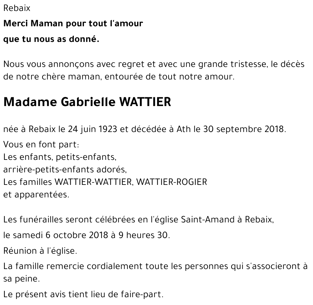 Gabrielle WATTIER