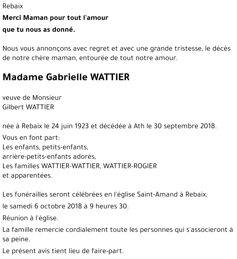 Gabrielle WATTIER