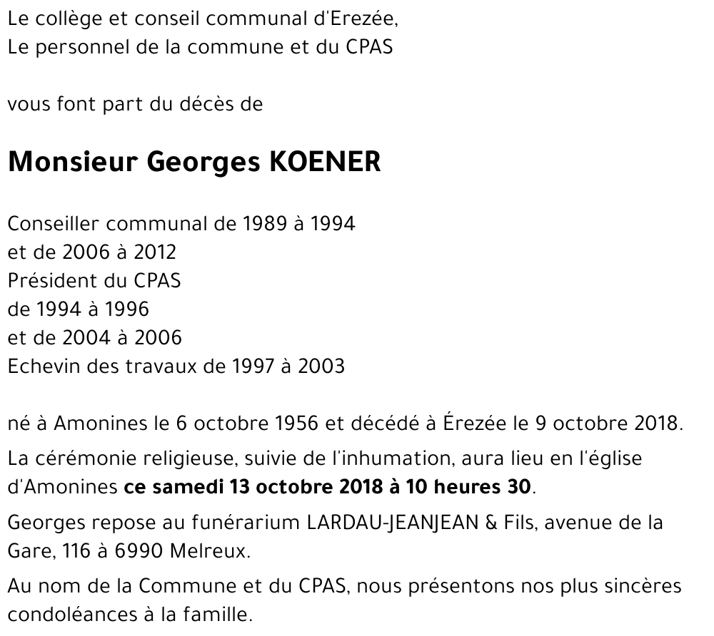 Georges KOENER