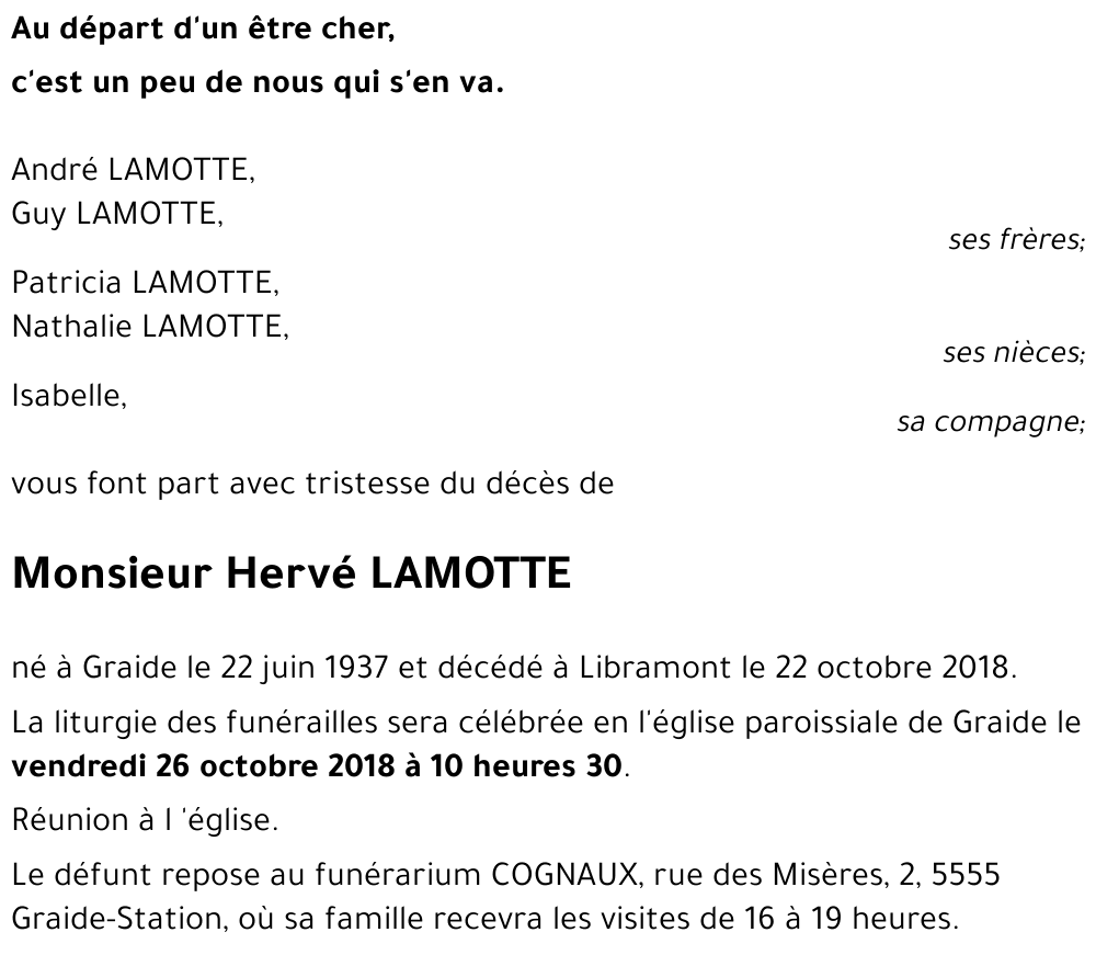 Hervé LAMOTTE