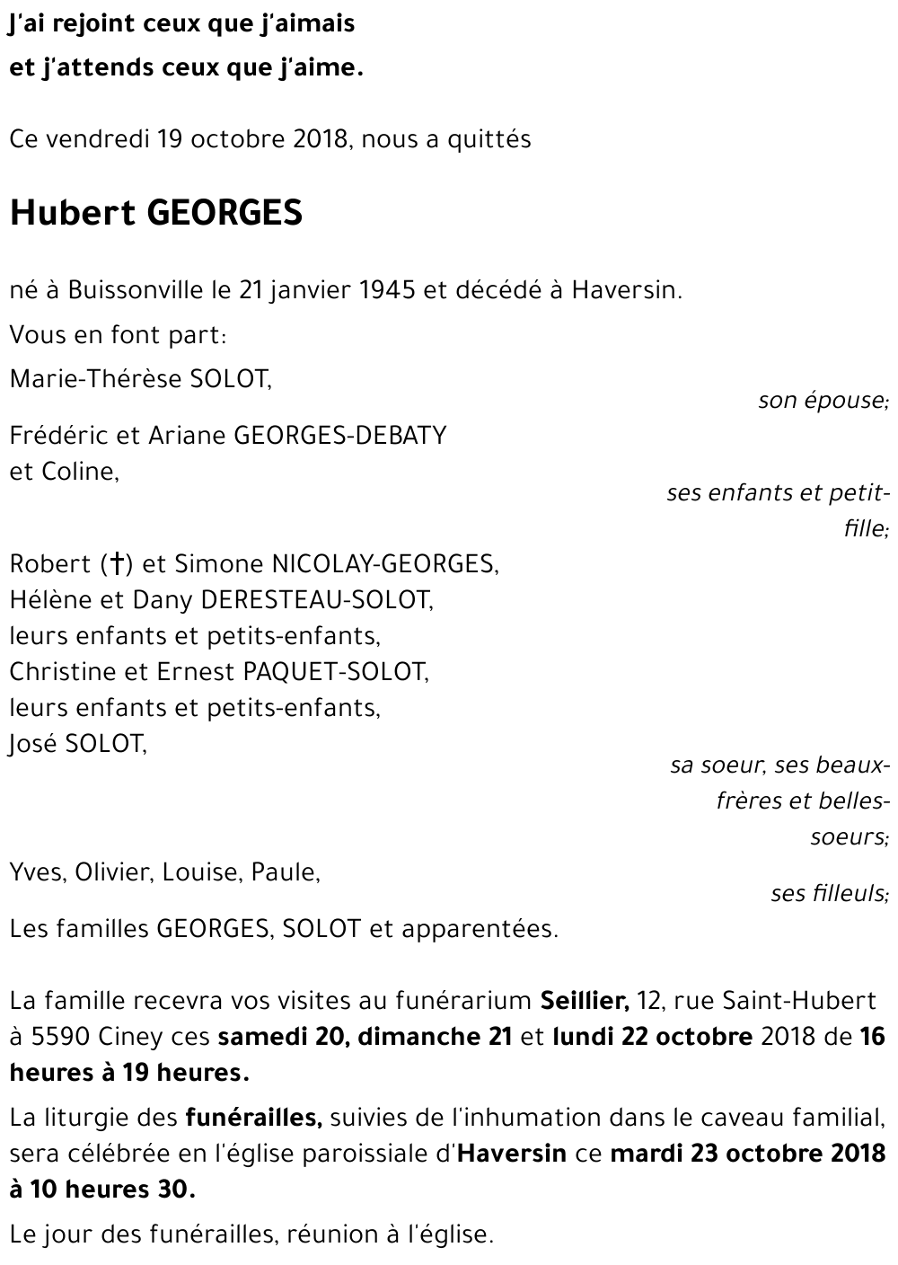 Hubert GEORGES