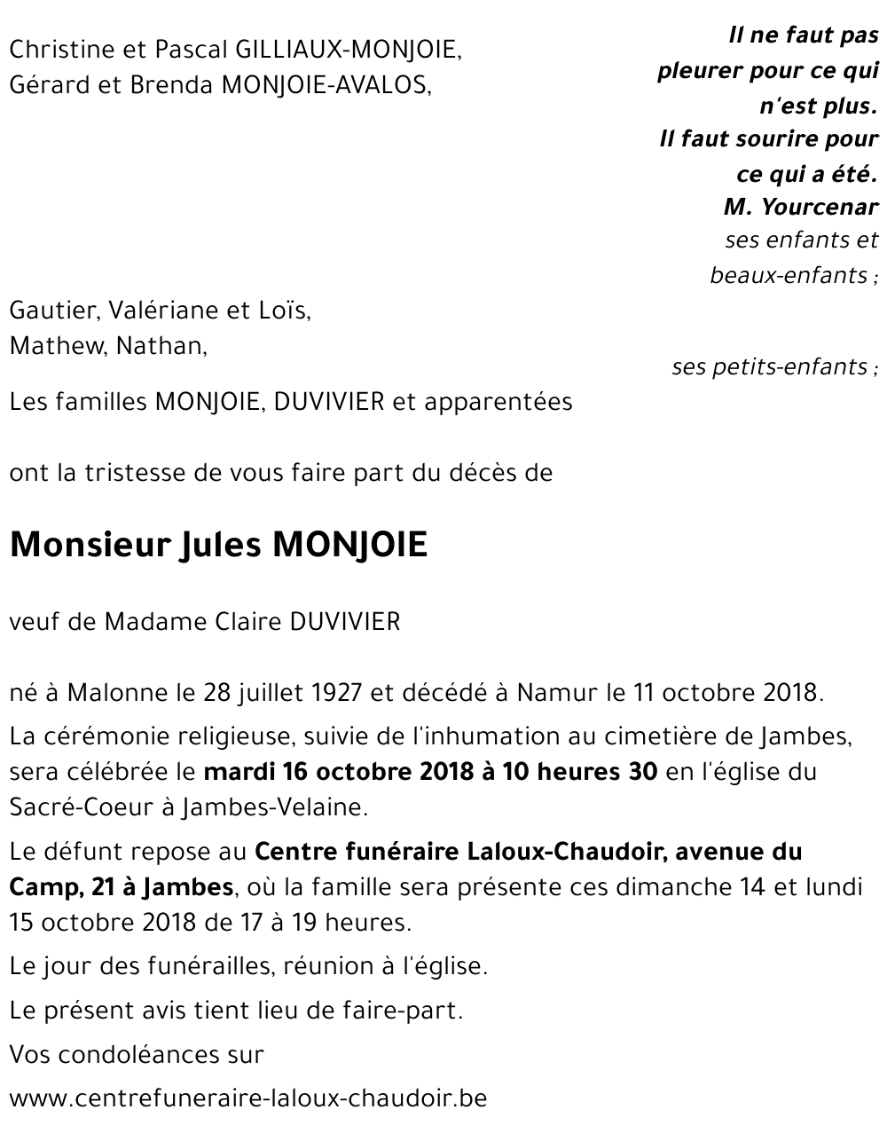 Jules MONJOIE