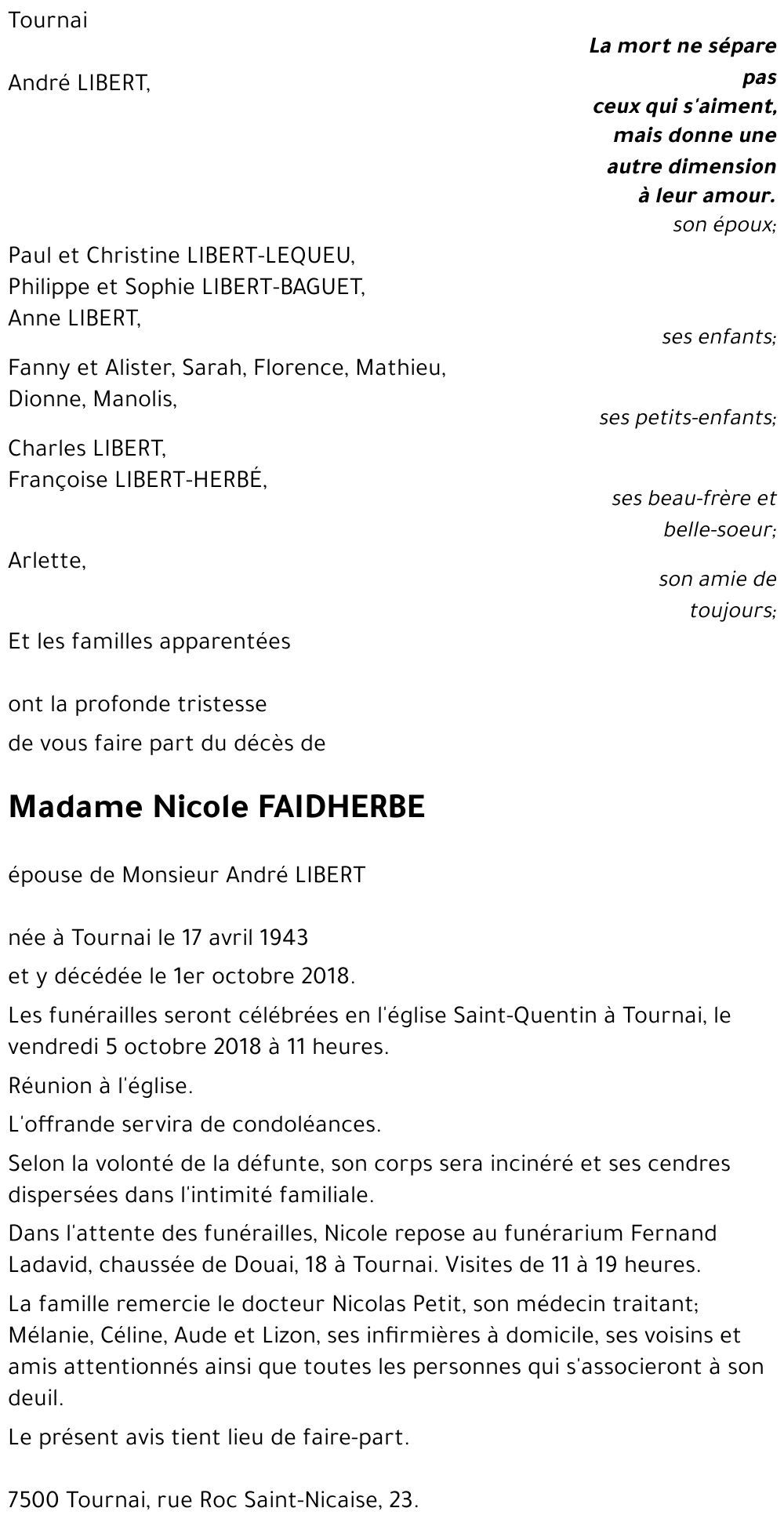 Nicole FAIDHERBE