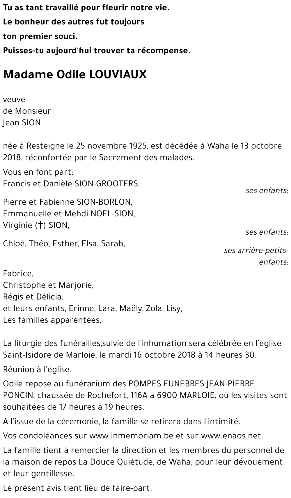 Odile LOUVIAUX